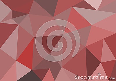 Abstract polygonal background for wallpaper, backdrop, banner, template, illustration, fabric and other applications. Red. Cartoon Illustration