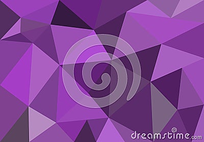 Abstract polygonal background for wallpaper, backdrop, banner, template, illustration and other applications. Violet. Purple. Cartoon Illustration