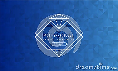 Abstract polygonal blue background texture, blue textured, banner polygon backgrounds, vector illustration Vector Illustration