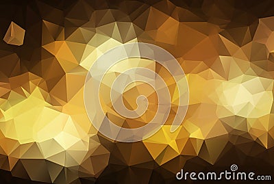 Abstract polygonal illustration, which consist of triangles. Geometric background in Origami style with gradient. Triangular desig Vector Illustration