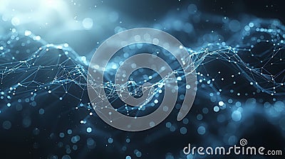 Abstract polygonal space low poly background with connecting dots and lines. Connection structure. Science. Futuristic polygonal Stock Photo