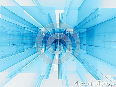 Abstract portal tech background - digitally generated image Stock Photo