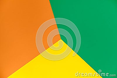 Abstract poster colorful paper background. Multicolor creative collage poster design. Copyspase. Flat lay. Top view. Stock Photo