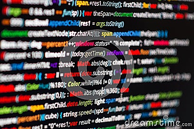 Abstract program code Stock Photo