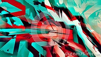 Abstract psychedelic background from color chaotic blurred stains brush strokes of different sizes Stock Photo