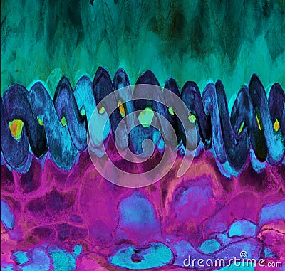 Abstract psychedelic celtic braid. Stock Photo