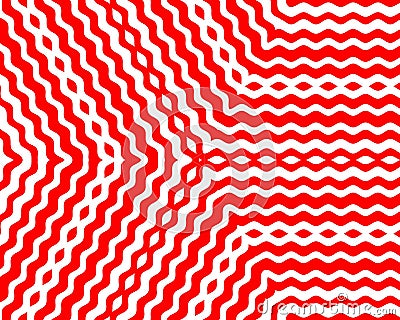 Abstract Psychedelic Colored Wave illustration And Vector Design. Cartoon Illustration