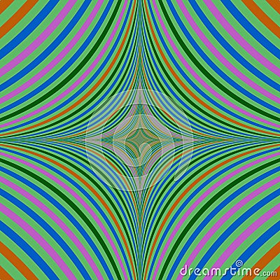 Abstract psychedelic quadratic background design Vector Illustration