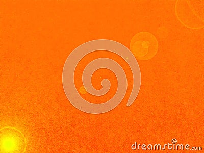 Abstract pure yellow orange background and lens flare with vintage texture Stock Photo