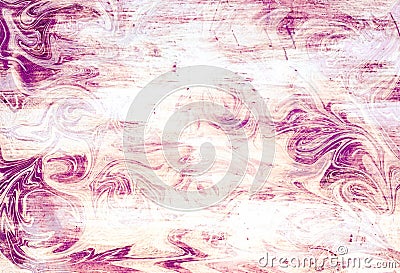 Abstract purple background with flower and leaf shapes - illustration Cartoon Illustration