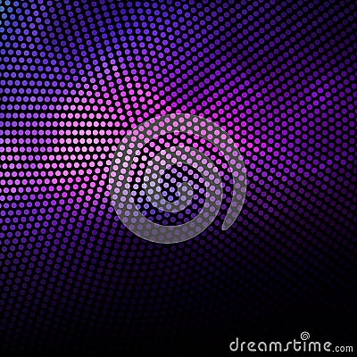 Abstract purple dots and black background Vector Illustration