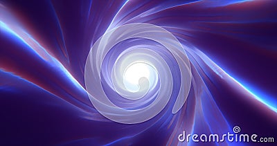 Abstract purple blue tunnel twisted swirl of cosmic hyperspace magical Stock Photo