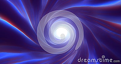Abstract purple blue tunnel twisted swirl of cosmic hyperspace magical Stock Photo