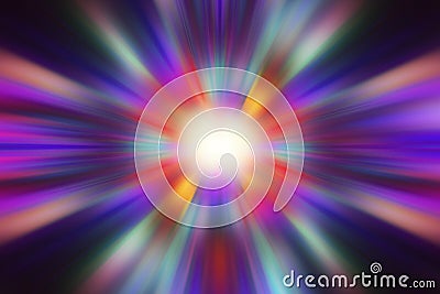 Abstract purple, colorful light explosion effects background. Stock Photo