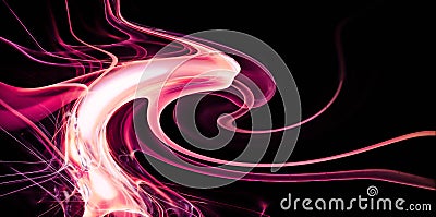 Abstract purple energy dragon Stock Photo