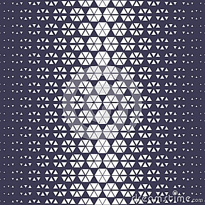 Abstract purple geometric hexagon halftone gradient pattern Vector Illustration