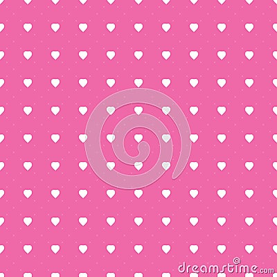 Abstract Purple Hearts Pattern - Valentine`s Day Card or Background Vector Design Vector Illustration