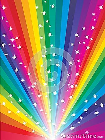 Abstract rainbow background Vector Illustration