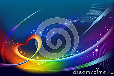 Abstract rainbow background Vector Illustration