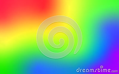 Abstract rainbow background with a smooth, blurry color transition. Vector Illustration