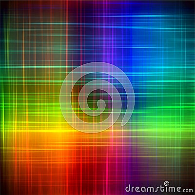 Abstract rainbow blurred lines color paint art background Stock Photo