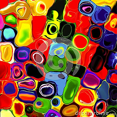 Abstract rainbow blurred lines color paint art background Stock Photo