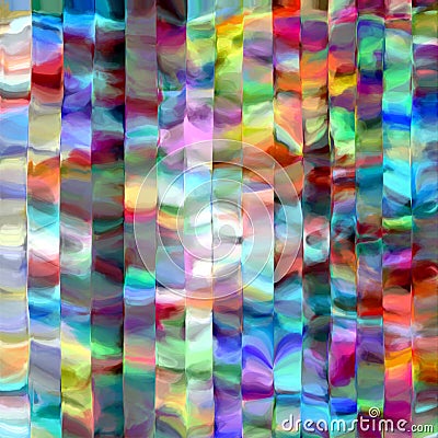 Abstract rainbow blurred lines color splash paint art background Stock Photo