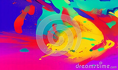 abstract rainbow color yellow green and violet stroke background Stock Photo