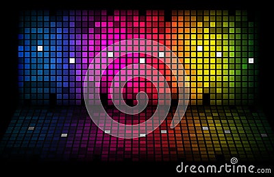 Abstract rainbow - colored background Vector Illustration