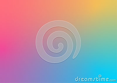 Abstract rainbow gradient smooth background, blur wallpaper template Vector Illustration