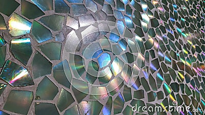 Abstract rainbow mosaic background Stock Photo