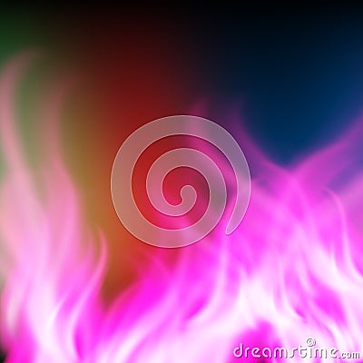 Abstract rainbow purple fire background Vector Illustration