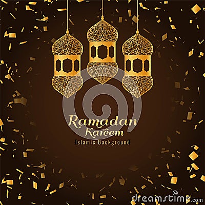 Abstract Ramadan Kareem Islamic background Vector Illustration