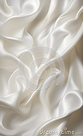 abstract Realistic Photo of a Beautiful Waving White Texture , AI generator Stock Photo