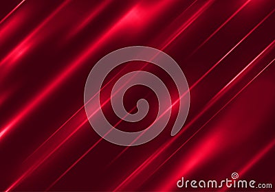 Abstract Red Background. Vector Ruby Texture with Shiny Stripes. Vector Illustration