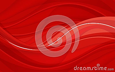 Abstract red background with wave. Vector illustration Vector Illustration