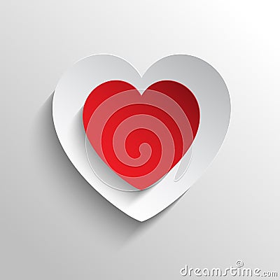 Abstract red hearts design with unique and amazing illustration. Vector Illustration