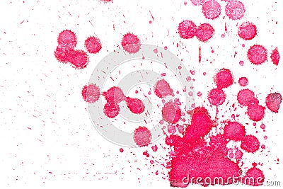 Abstract red ink splash Stock Photo