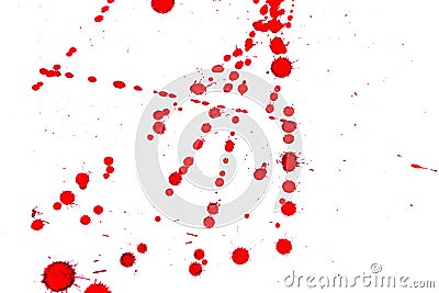 Abstract red ink splash Stock Photo