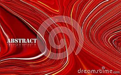 Abstract red mixture of acrylic paints surface Vector Illustration