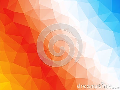 Abstract red orange blue white background Vector Illustration