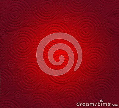 Abstract red paper with heart shape background Stock Photo