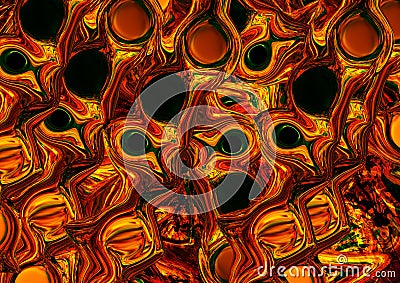 Abstract red plastic liquify effect colorful background Stock Photo