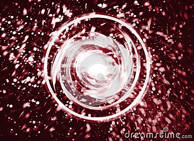 Abstract red round button Stock Photo