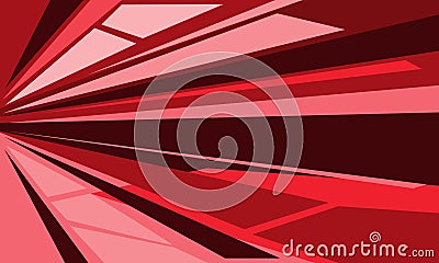 Abstract red tone speed dynamic geometric polygon design modern futuristic background vector Vector Illustration