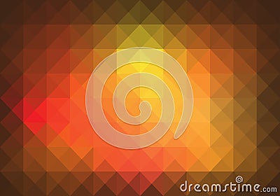 Abstract red tone triangle low polygon mosaic background vector Vector Illustration