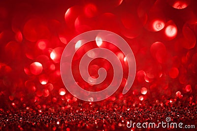 Abstract red twinkled christmas background Stock Photo