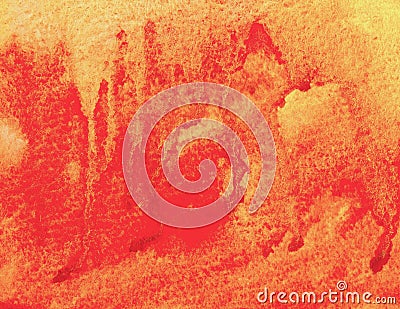 Abstract red watercolor background. Decorative screen Stock Photo