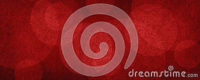 Abstract red and white background pattern, circles shapes with texture are layered in blurred bokeh pattern Stock Photo