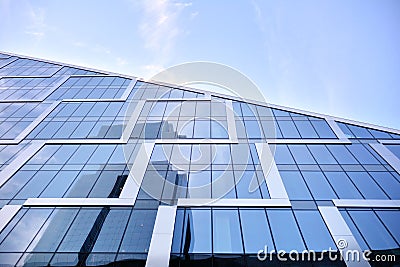 Abstract reflection of modern city glass facades Stock Photo